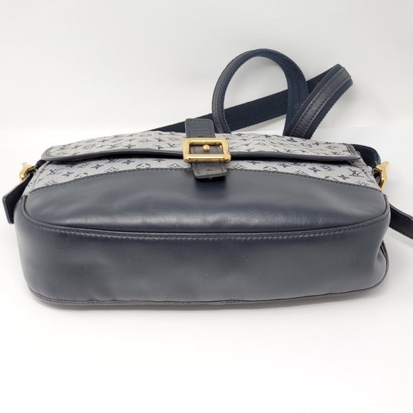 Auth Louis Vuitton Denim and Leather Crossbody Bag - Picture 8 of 16